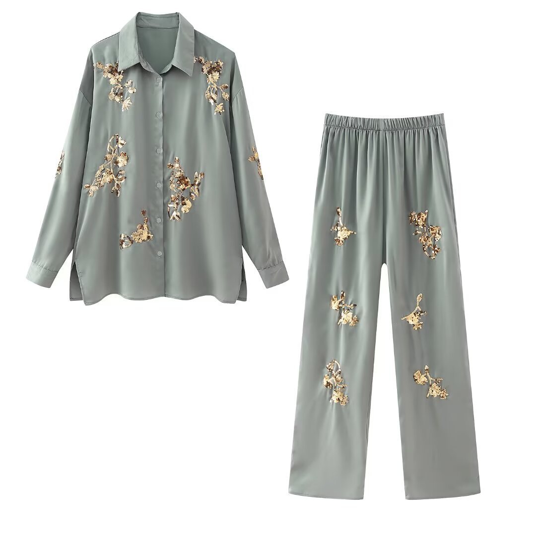 Maëlys™ | Two-Piece Satin Set