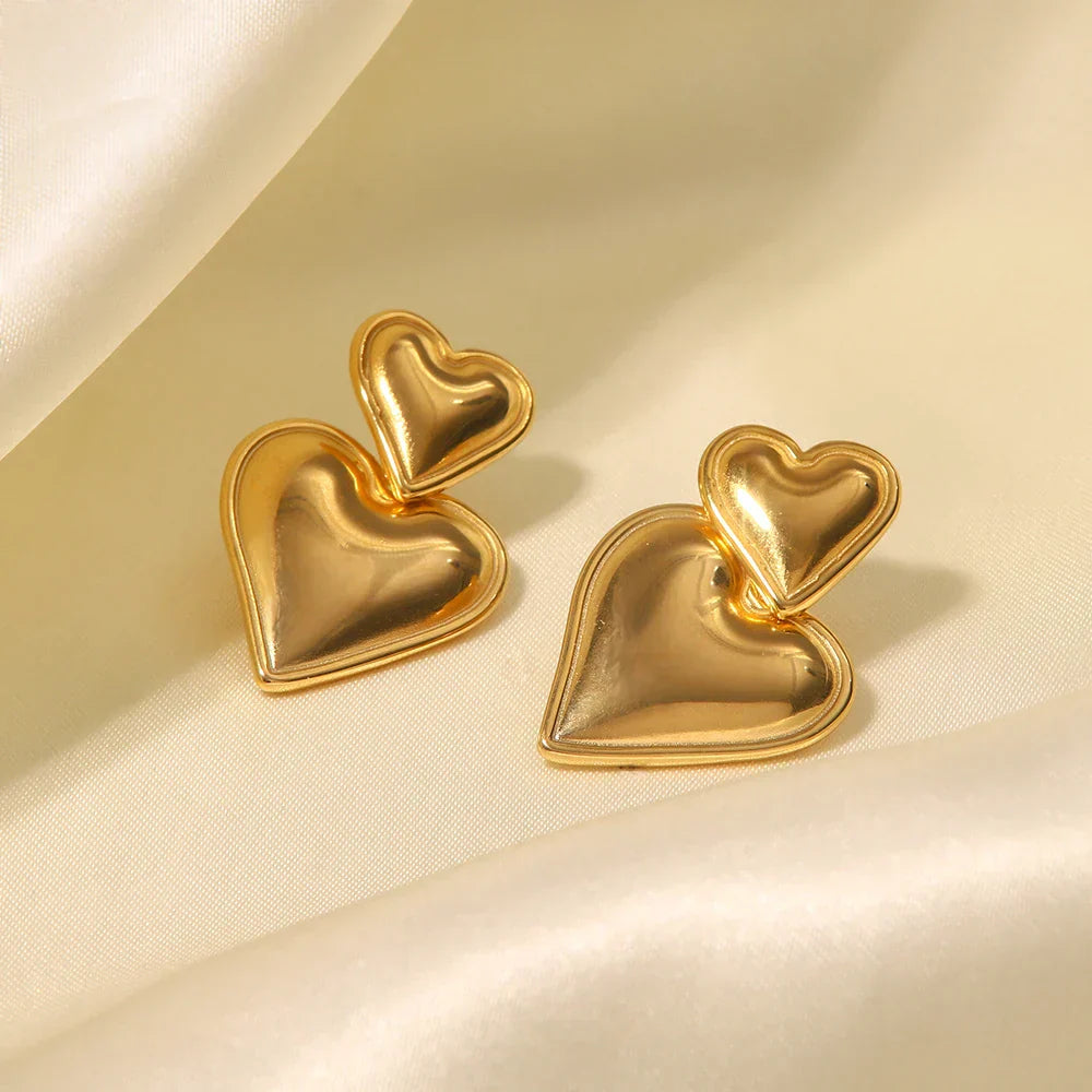 Laurienne™ | 14K Heart Earrings