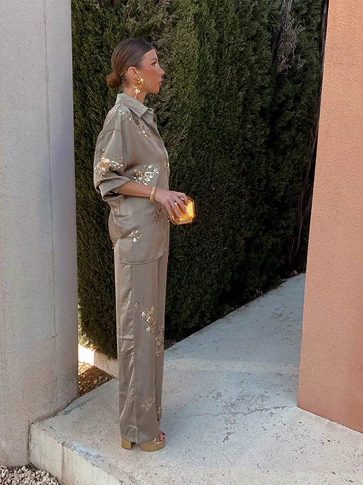 Maëlys™ | Two-Piece Satin Set
