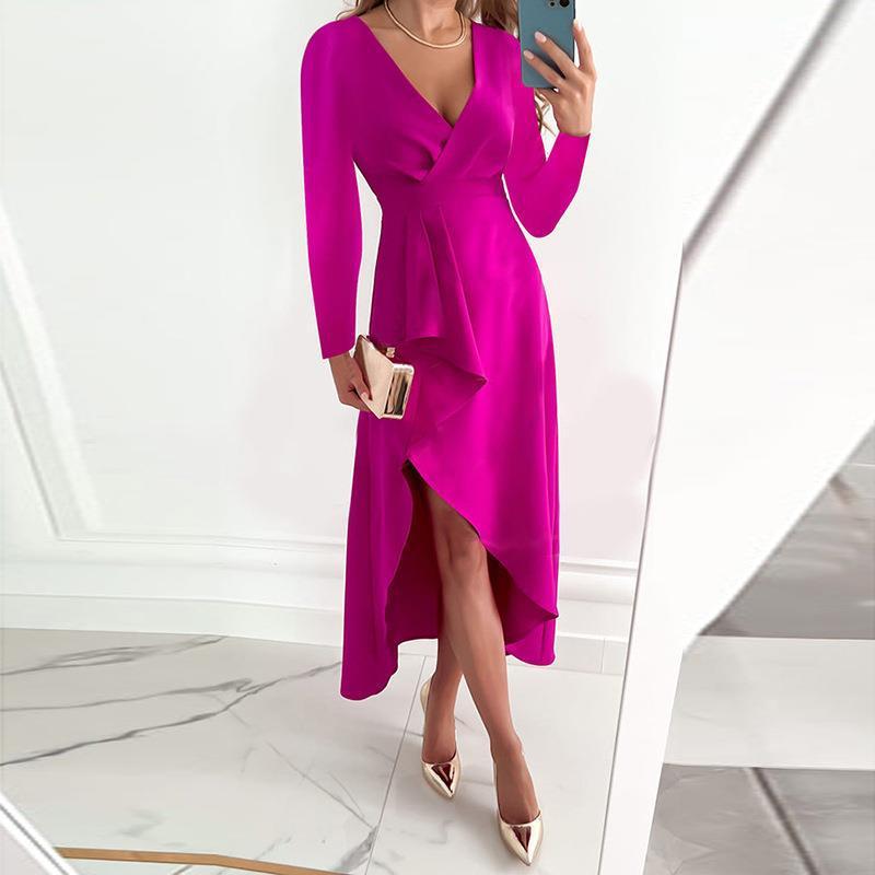 Noémi™ | V-neck wrap dress with slit