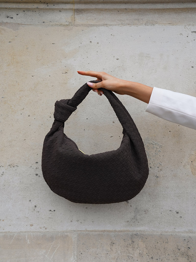 Laurienne™ | Woven Suede Bag