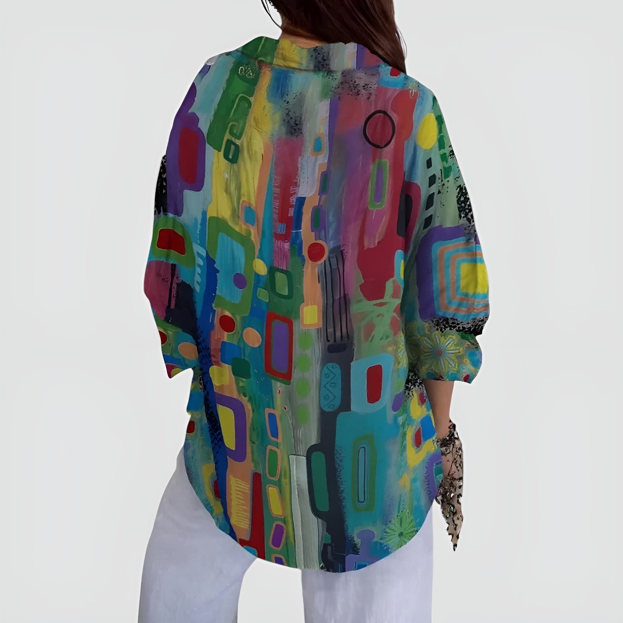 Edna™ - Geometric Pattern Blouse
