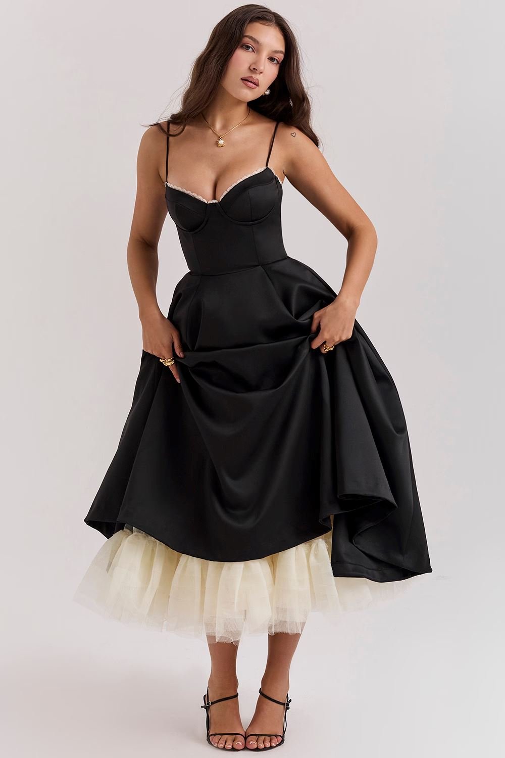 Vanessa™ | Elegant Satin Party Dress
