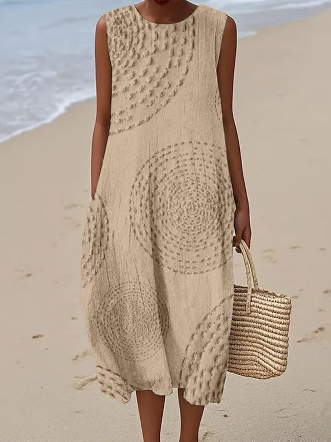 Maelle | Maxi Dress with Textured Pattern