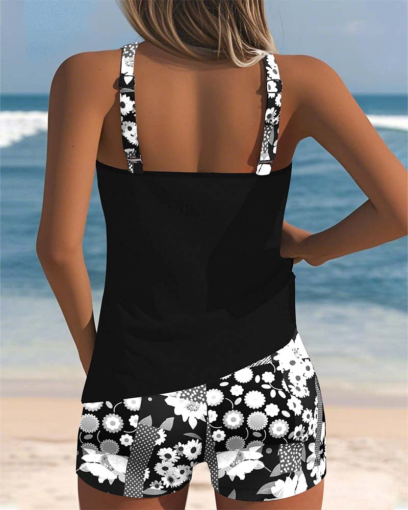 Avelina™ – Printed 2-piece tank &amp; shorts set