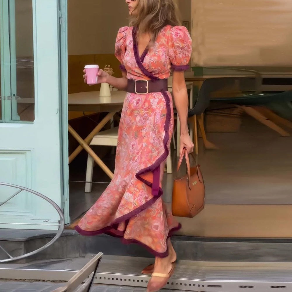 Siana™ | Wrap Dress with Patterns