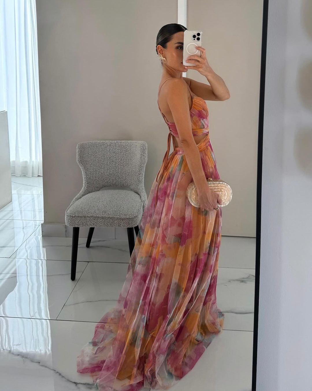 Vaëlia™ | Magnificent Floral Print Maxi Dress