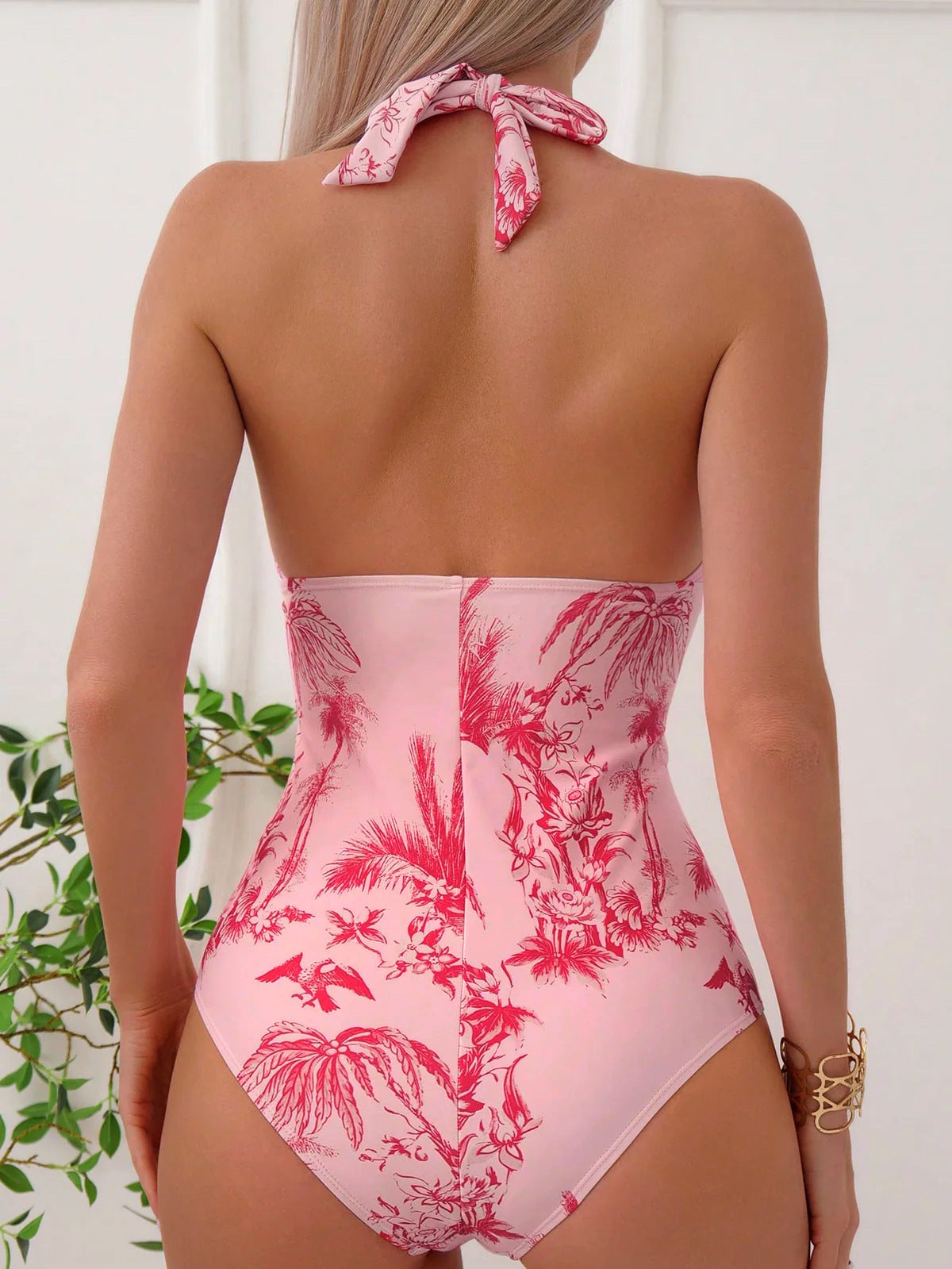 Elodie™ – Tropical plunge swimsuit