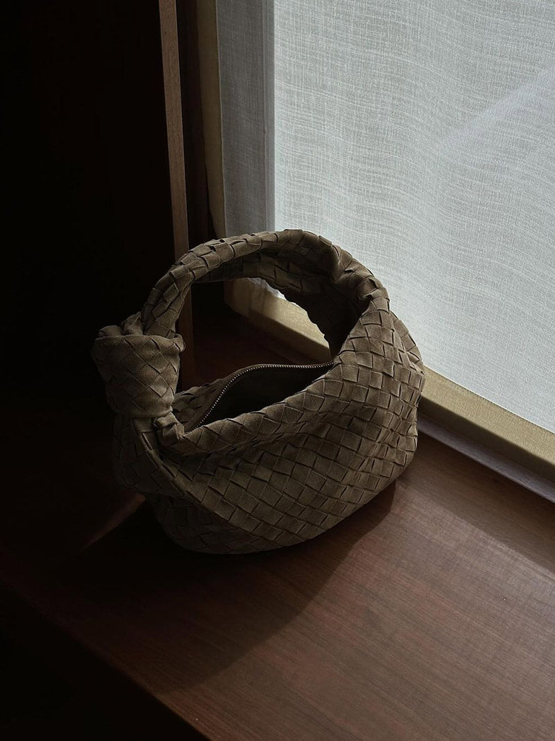 Laurienne™ | Woven Suede Bag