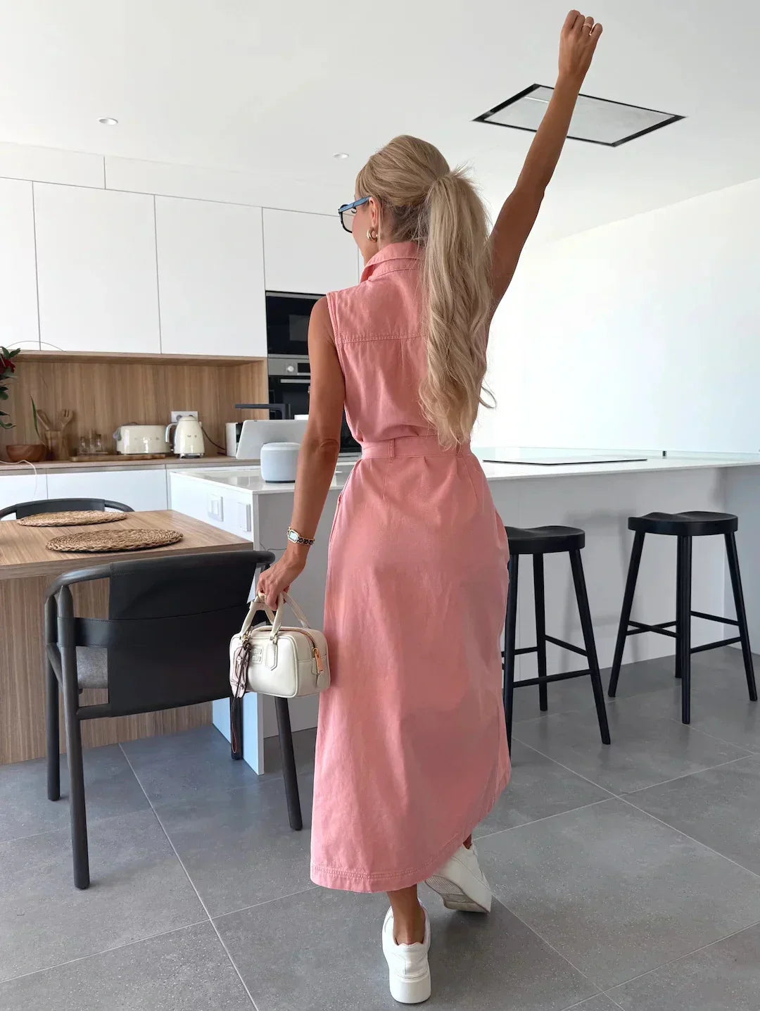 Éloane™ | Long Denim Dress