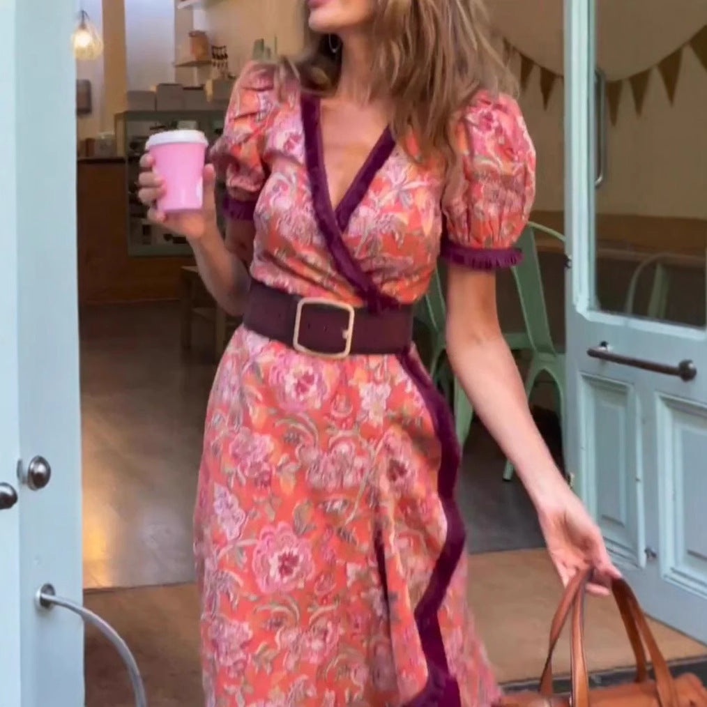 Siana™ | Wrap Dress with Patterns