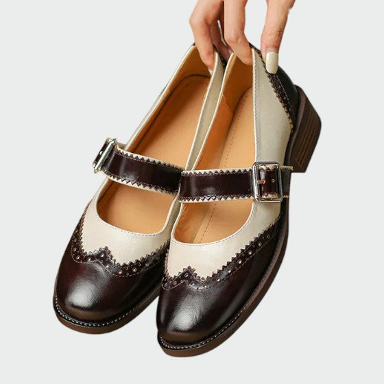 Olivia – Leather Mary Janes