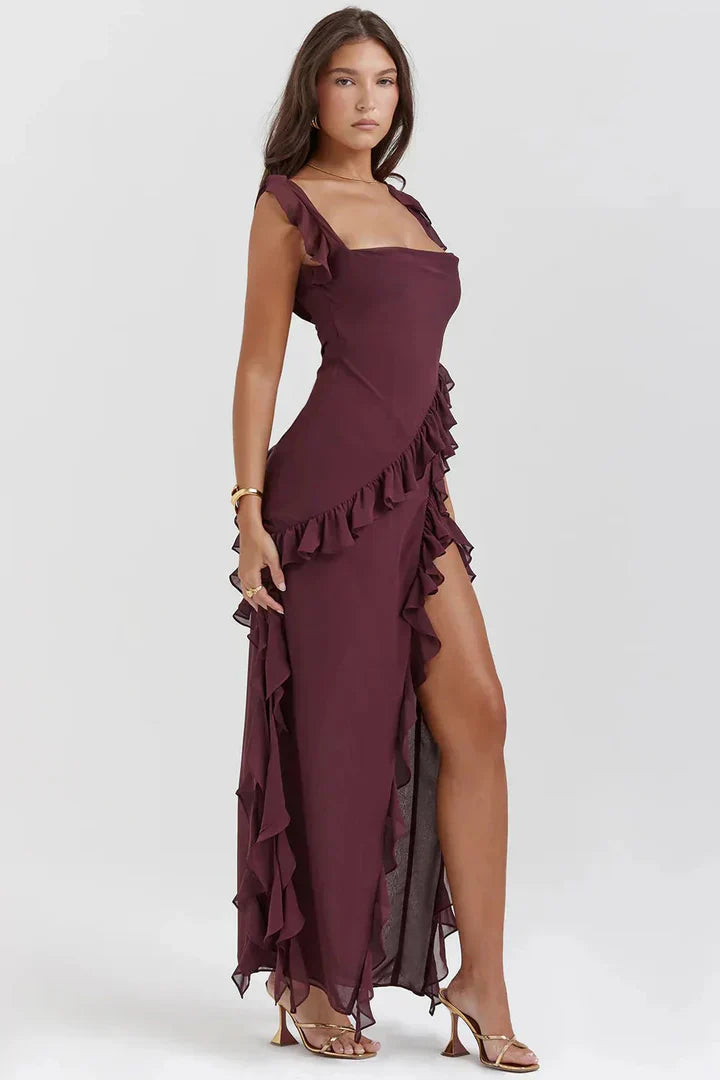 Lara™ | Elegant Split Maxi Dress
